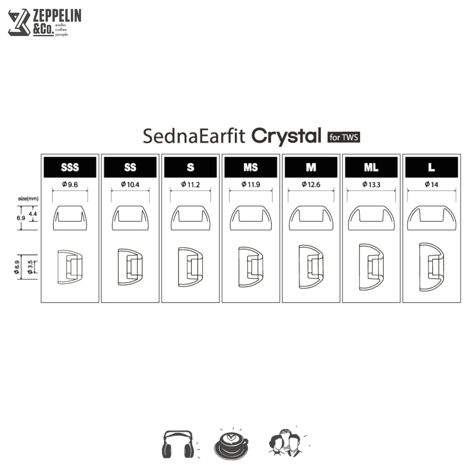 Azla SednaEarfit Crystal Eartips for TWS - Image 2