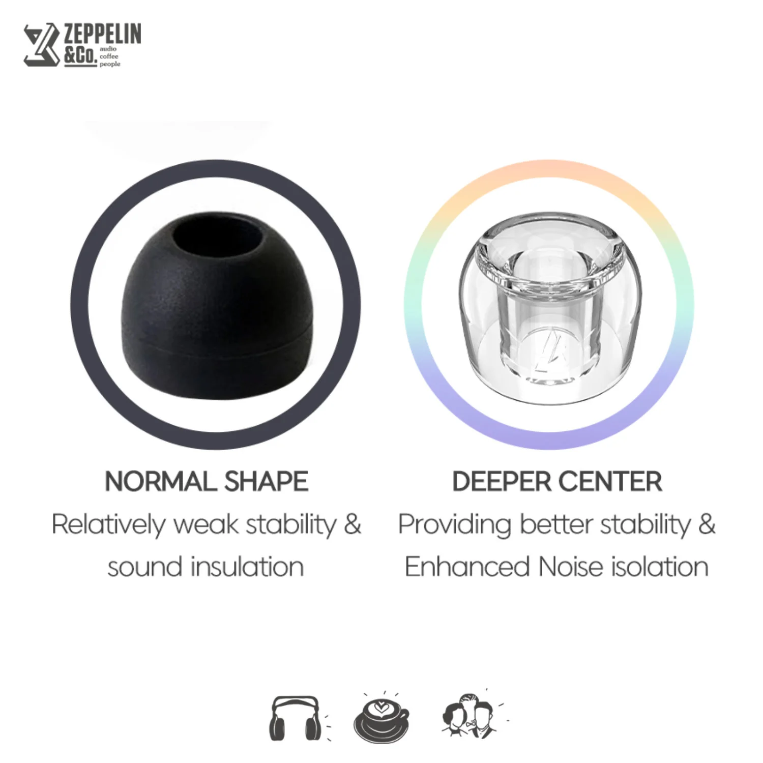 Divinus Prism Wide Bore LSR Eartips (2-Pair Pack) - Image 2