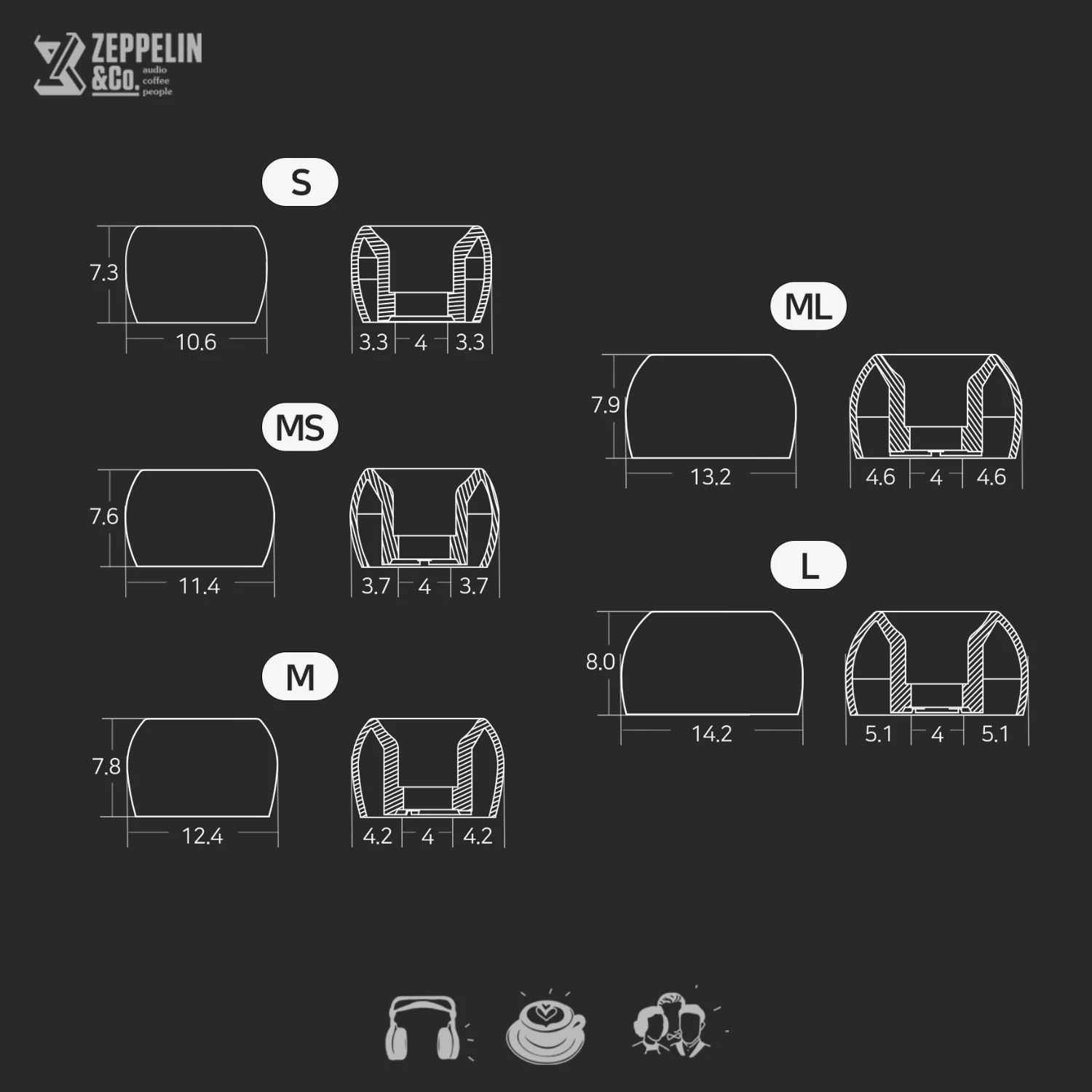 Divinus Velvet Wide Bore Eartips (3-Pair Pack) - Image 4