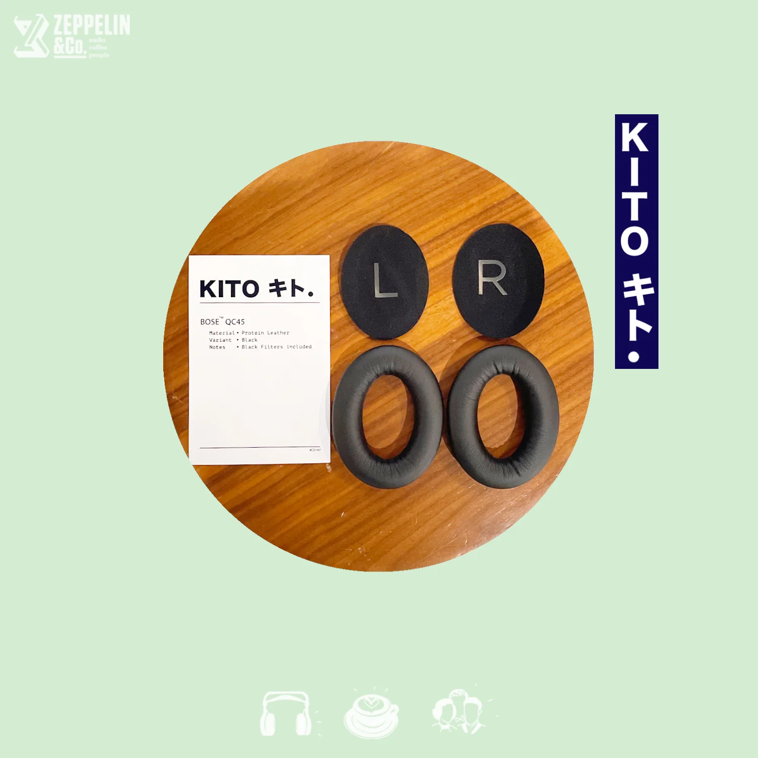 Kito CD147 Bose QC45 (Protein Leather) Pads